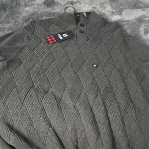 Chaps Dark Gray Crewneck Sweater